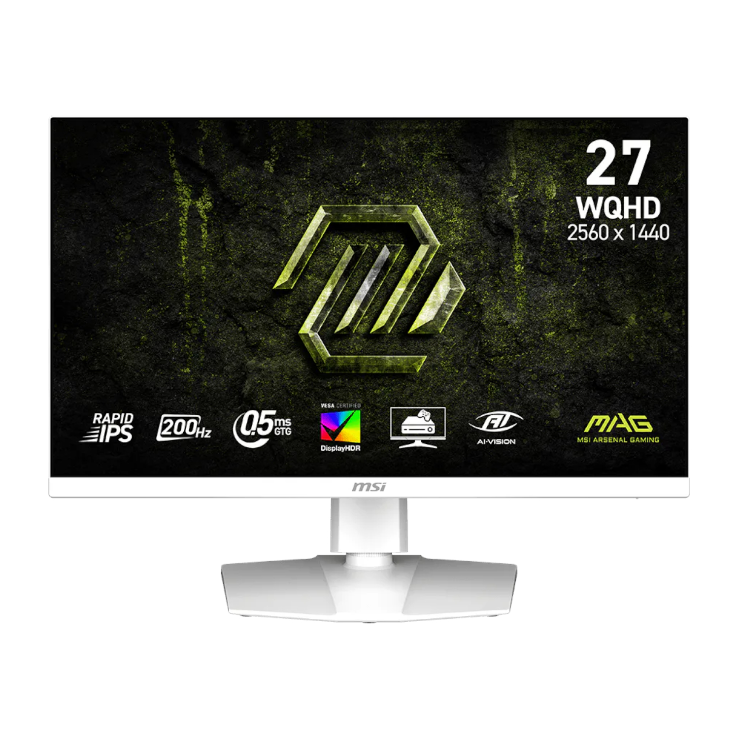 MSI MAG 274QRFW E20 27″ WQHD 200Hz IPS Gaming Monitor – White