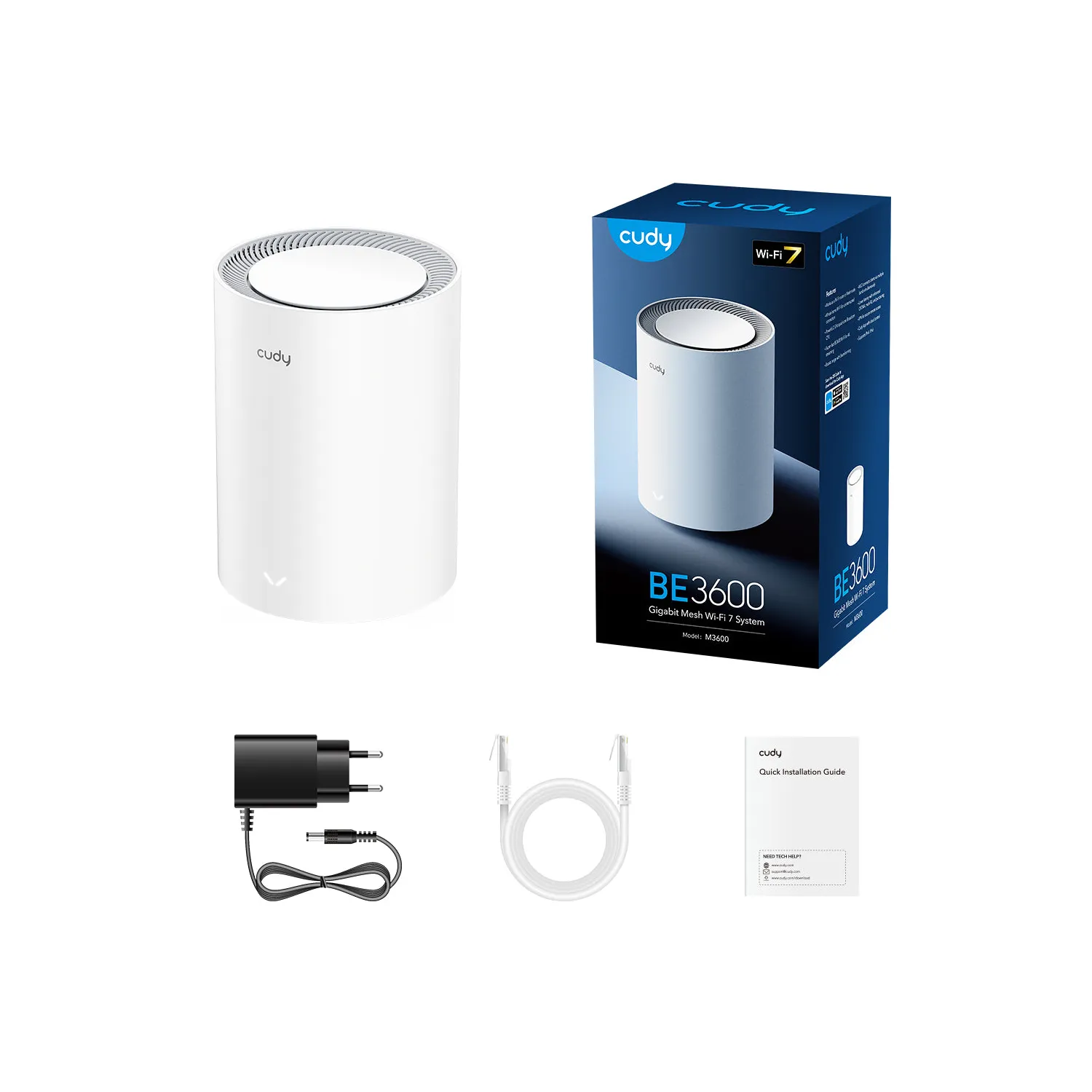 Cudy BE3600 Gigabit Mesh Wi-Fi 7 System | 1-Pack - Image 2