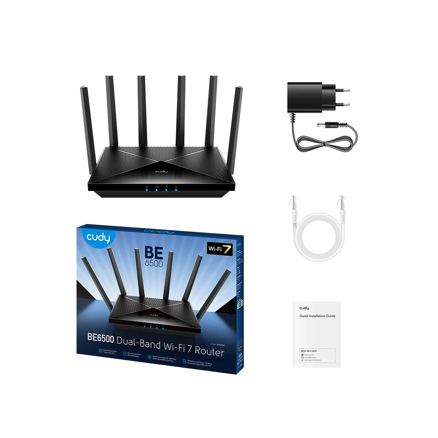 Cudy BE6500 Gigabit Wi-Fi 7 Router (WR6500) - Image 3