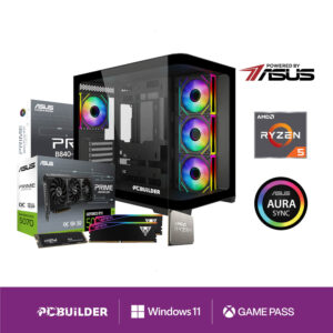PCBuilder Ryzen 5 7600 MAVERICK Windows 11 Gaming PC