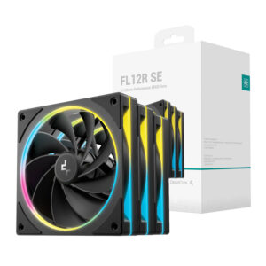 DeepCool FL12R SE 3-in-1 ARGB 120mm PWM 3 Fan Pack – Black